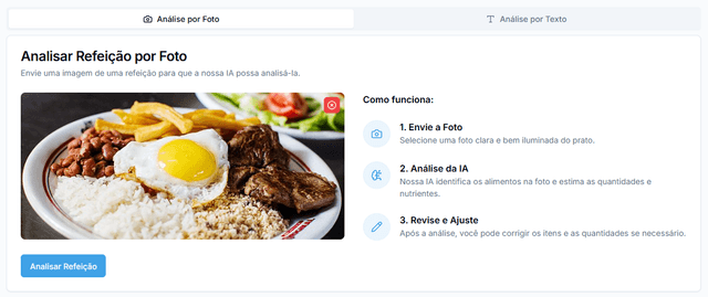 Análise de Refeições com IA